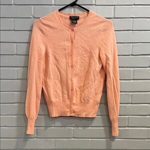 Lord & Taylor Women's Light Pink Cardigan Sweater